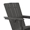 Flash Furniture Gray Adirondack Patio Chair with Cupholder LE-HMP-1045-10-GY-GG - alternate 9